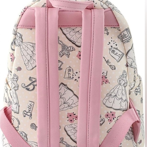 Loungefly × Disney Beauty and the Beast Belle Pink All Over-Print
Mini Backpack - Picture 2 of 9
